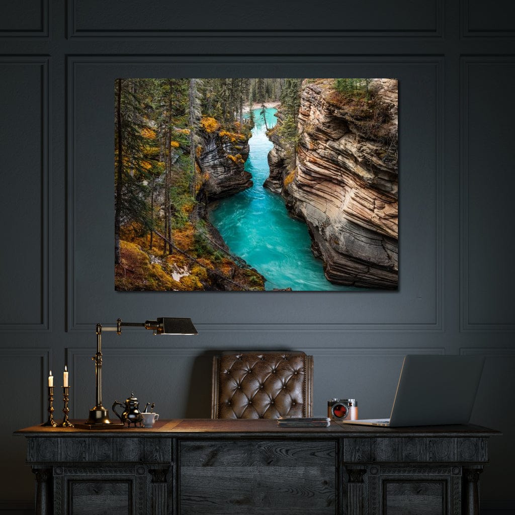 Athabasca Falls Canvas Wall Art