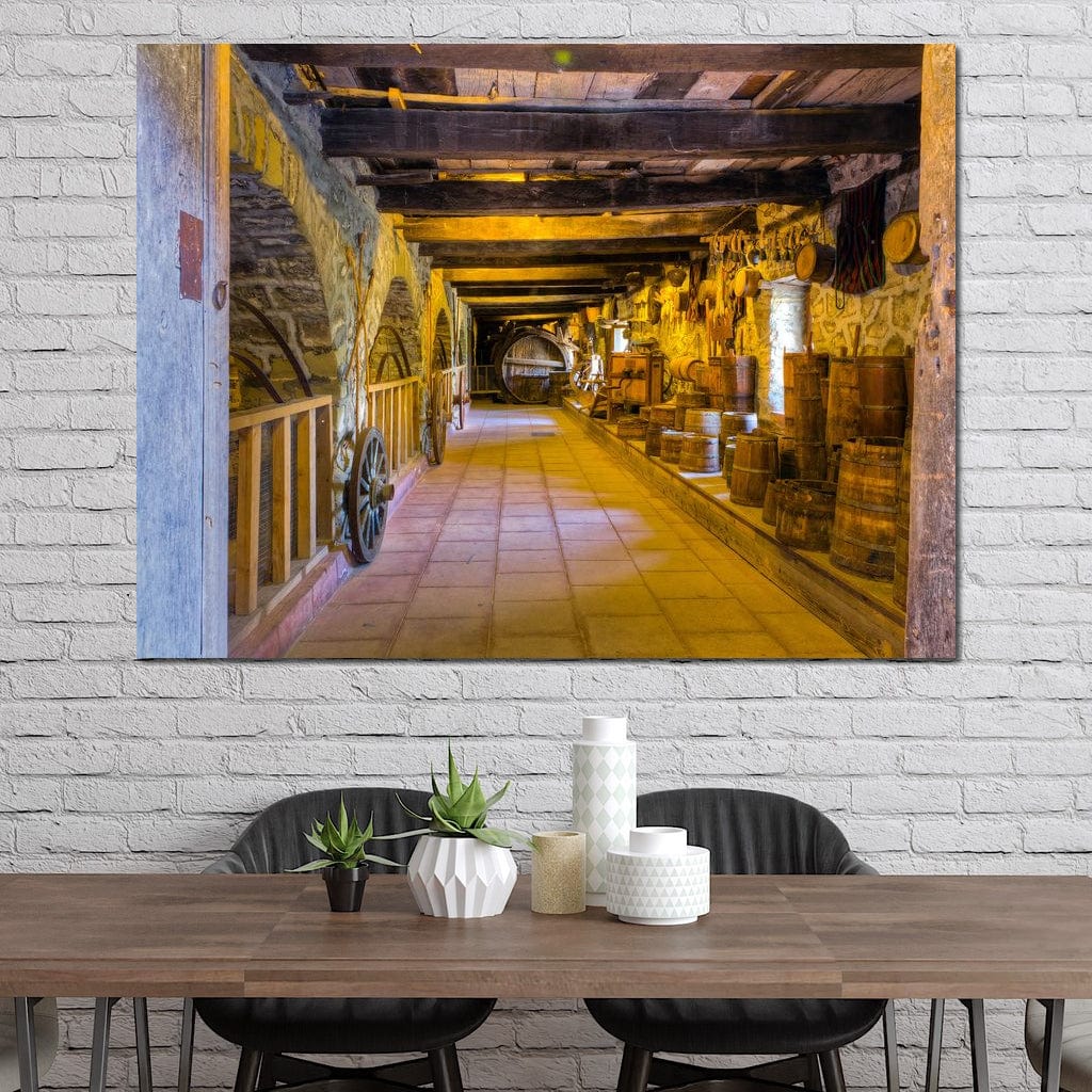 Inside the Old Barn Canvas Wall Art