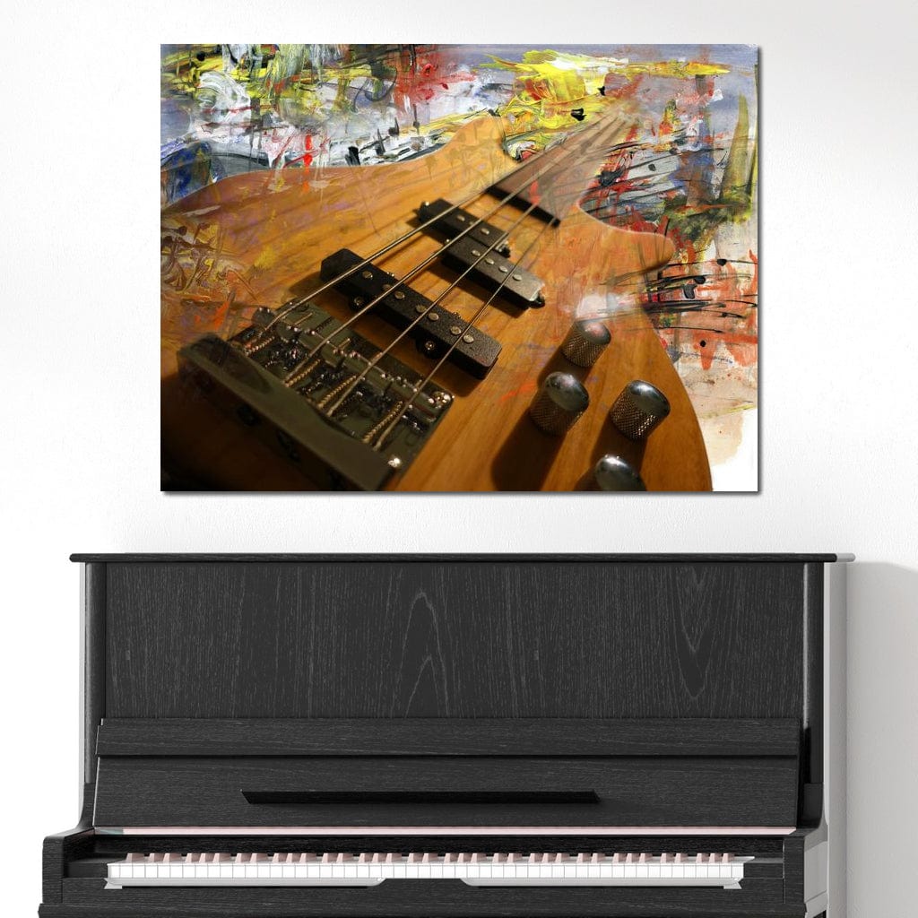 Bass Guitar Canvas Wall Art