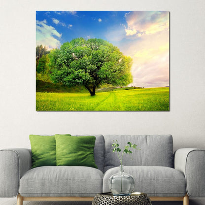 Spring Prairie Canvas Wall Art