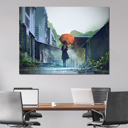 Abandoned Streets Canvas Wall Art