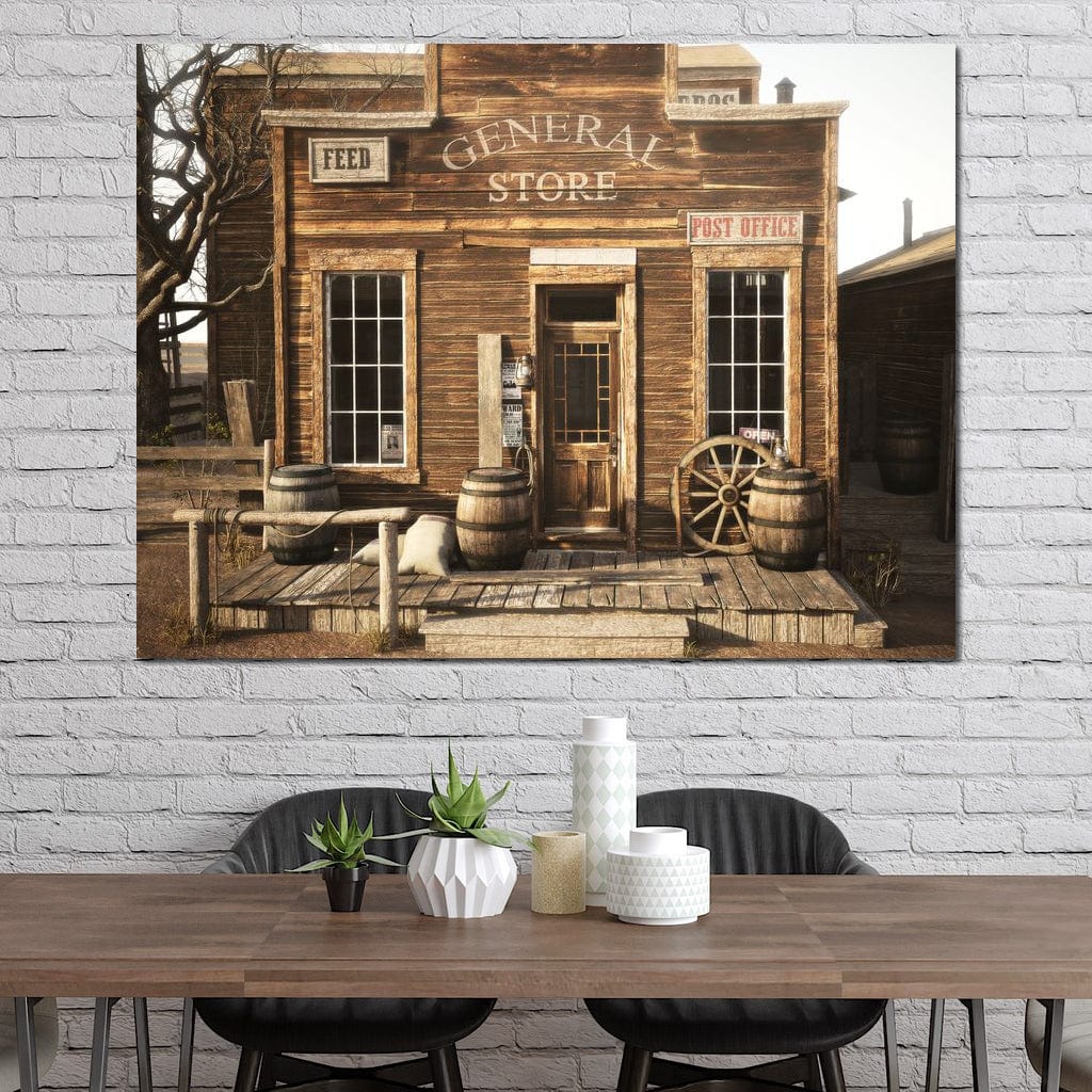 General Store Canvas Wall Art