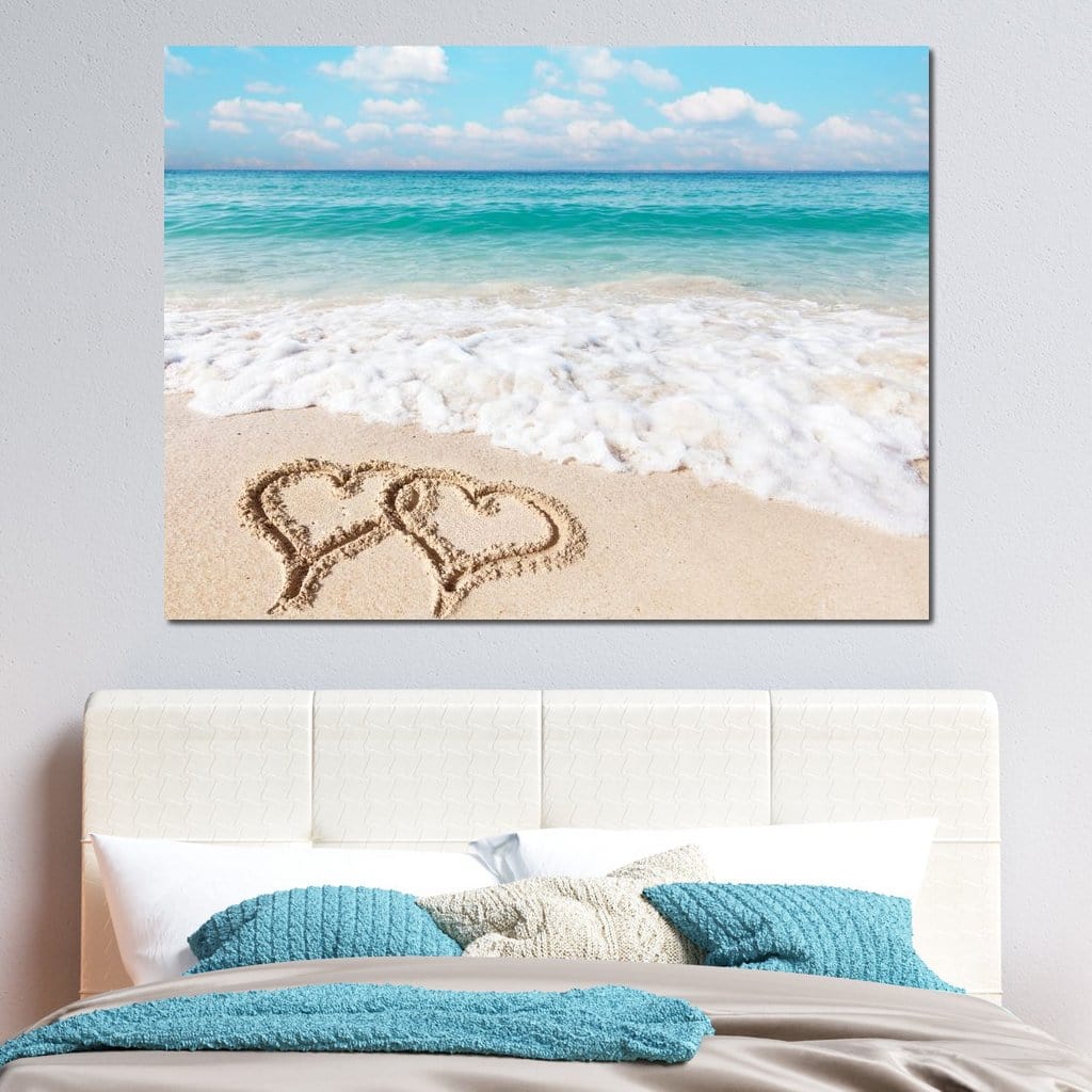 Love Beach Canvas Wall Art