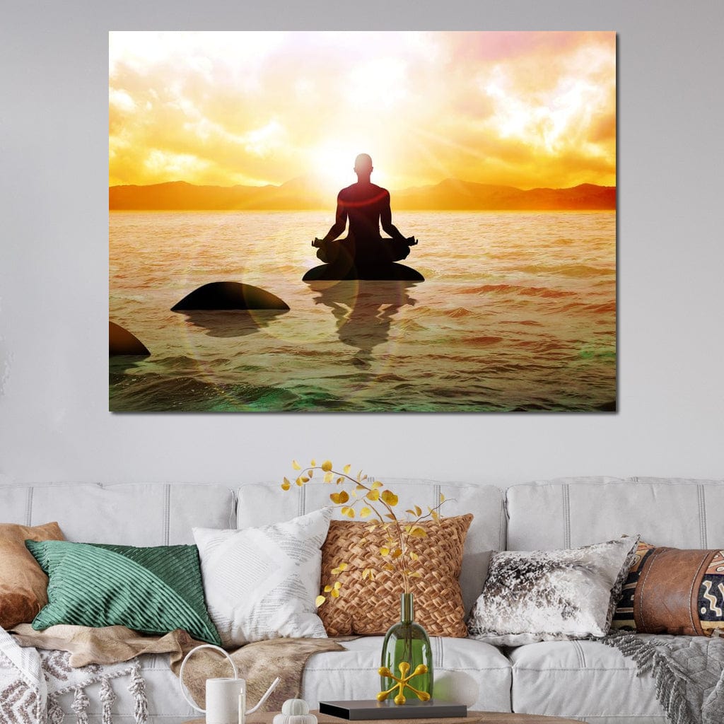 Meditation Master Canvas Wall Art