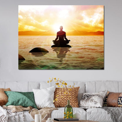 Meditation Master Canvas Wall Art