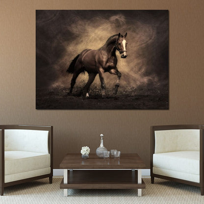 Brown Horse Canvas Wall Art