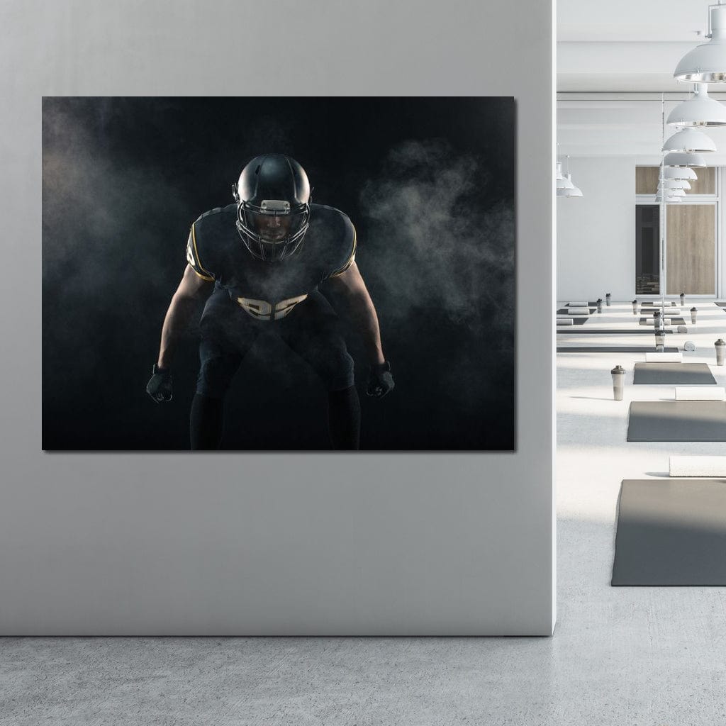 Football Athlete Canvas Wall Art