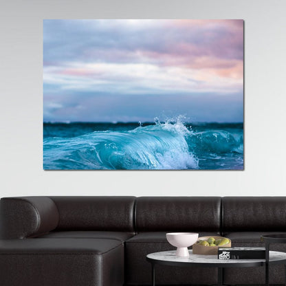 Blue Waves Canvas Wall Art