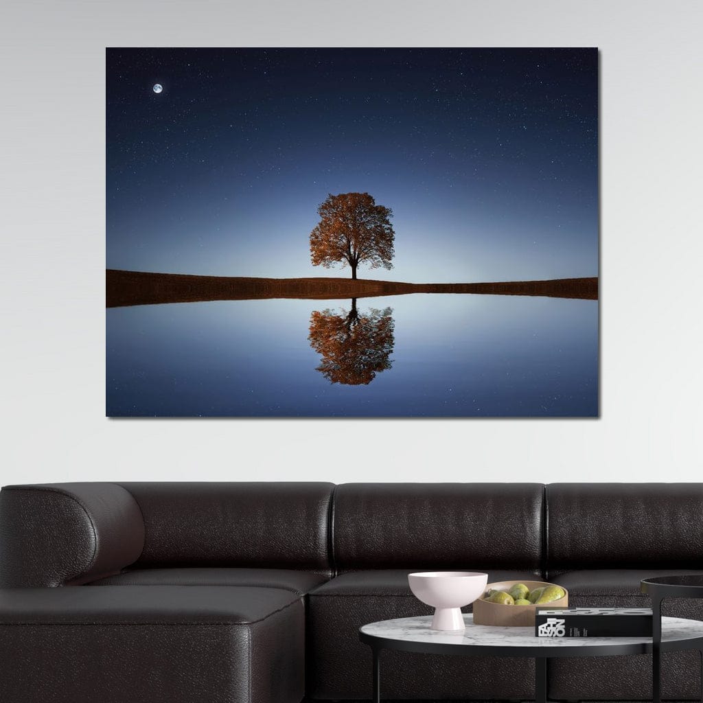 Tree Reflection Canvas Wall Art