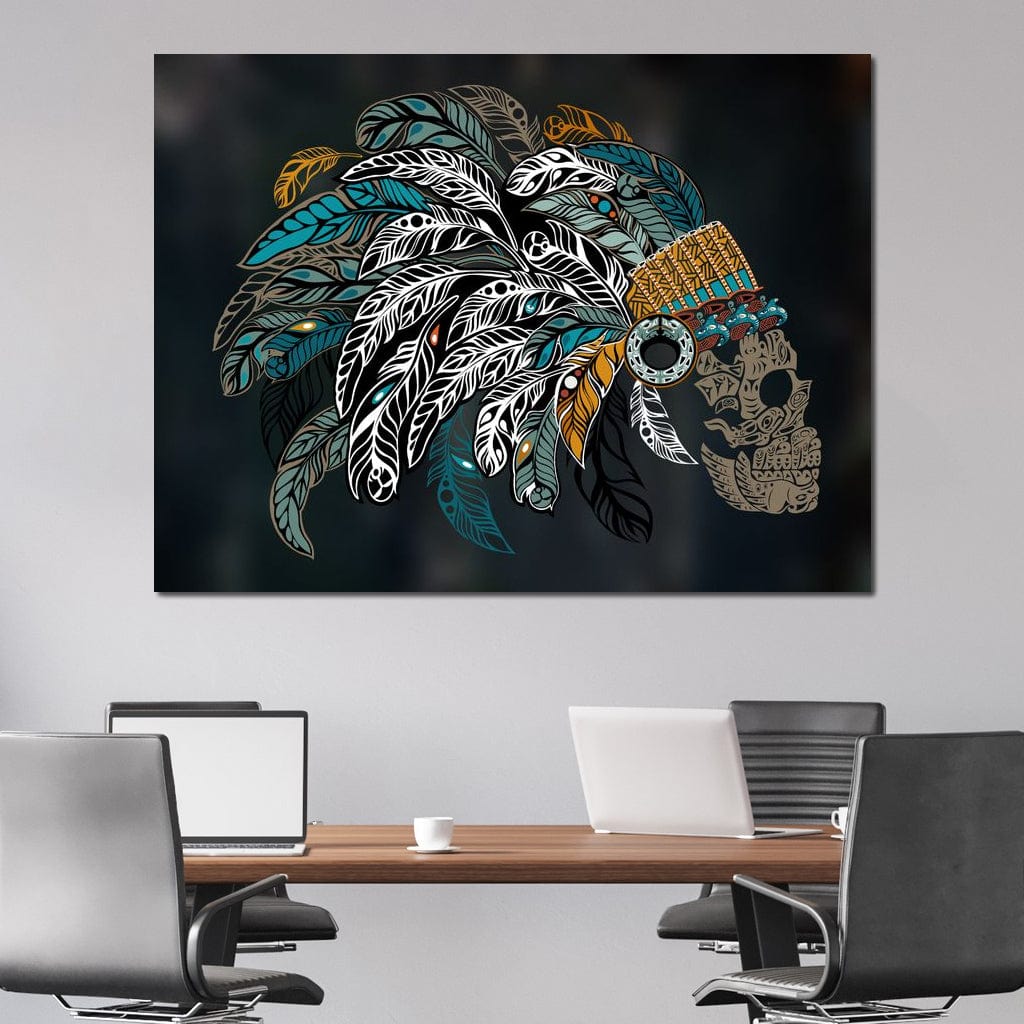 Ornamental Skull Canvas Wall Art