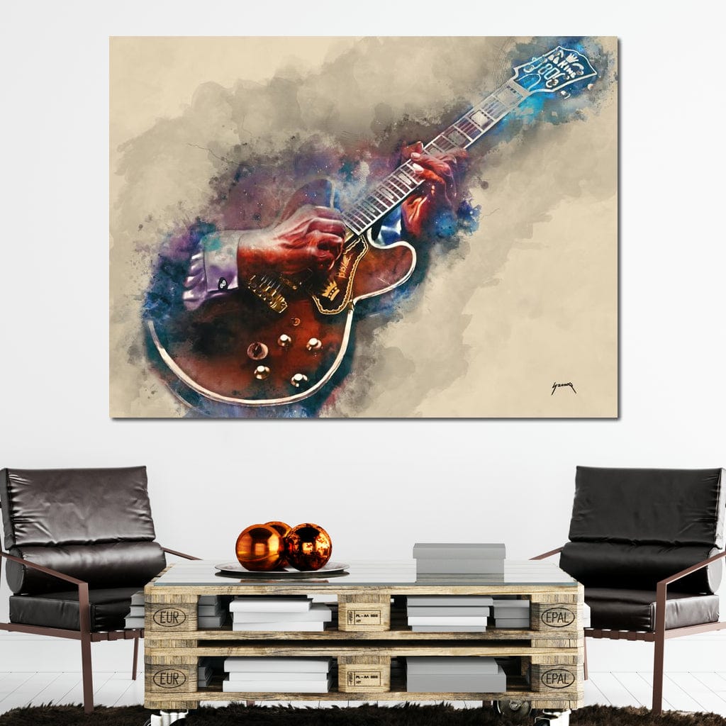 BB King's Guitar Canvas Wall Art