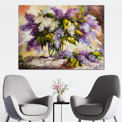 Lilac Bouquet Canvas Wall Art