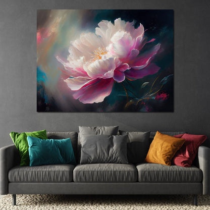 Peonie Flower 3 Canvas Wall Art