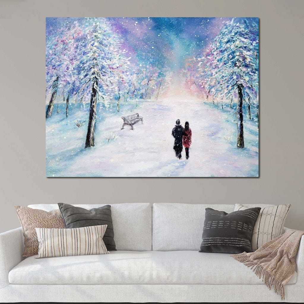 Winter Walk Canvas Wall Art