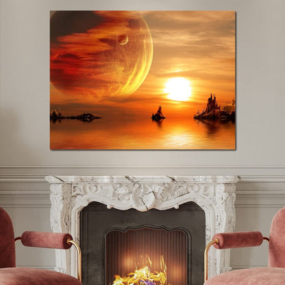 Otherworldly Scenery Canvas Wall Art