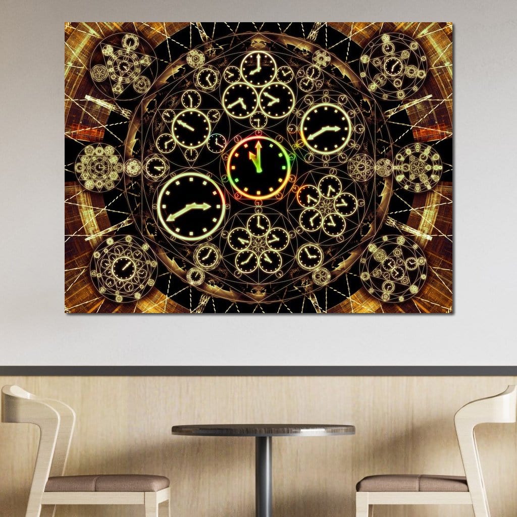 Circles of Time Canvas Wall Art