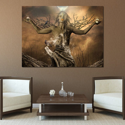 Tree Shaman Canvas Wall Art
