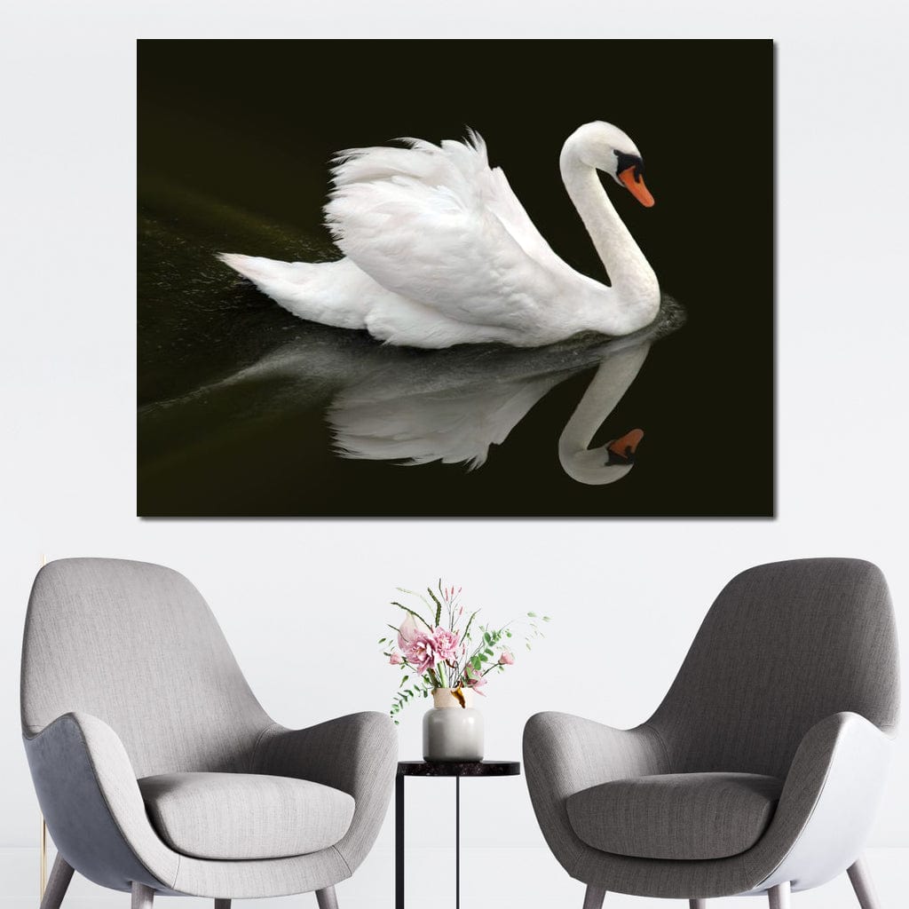 Swan Canvas Wall Art
