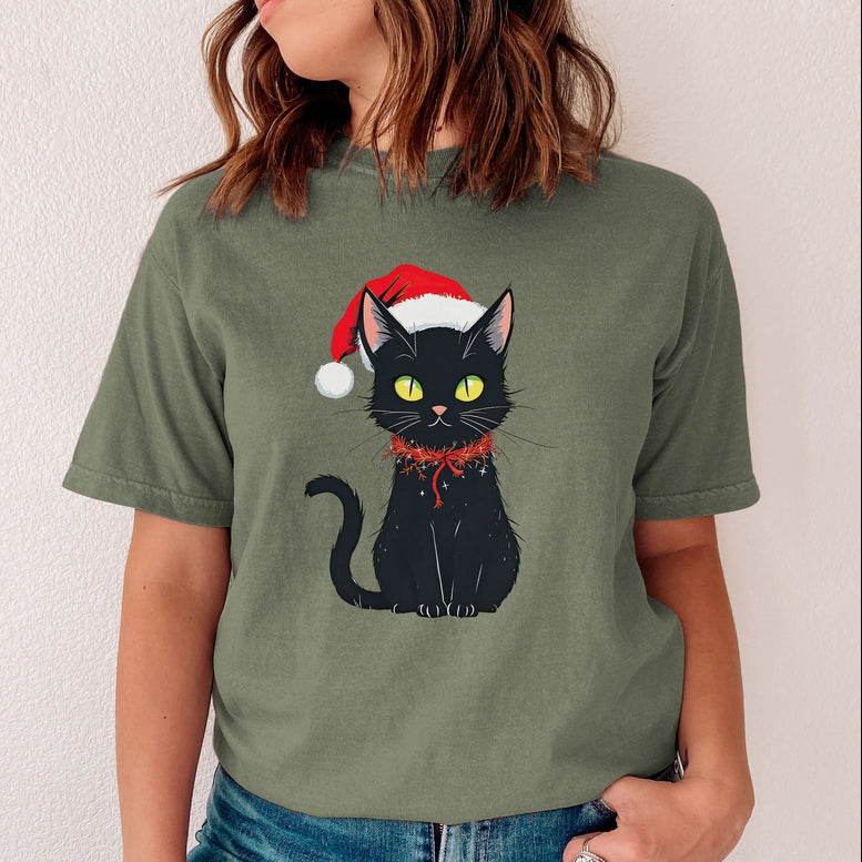 Black Cat Tinsel Relaxed Tee