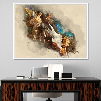 Jimmy Hendrix's Electric Guitar Canvas Wall Art