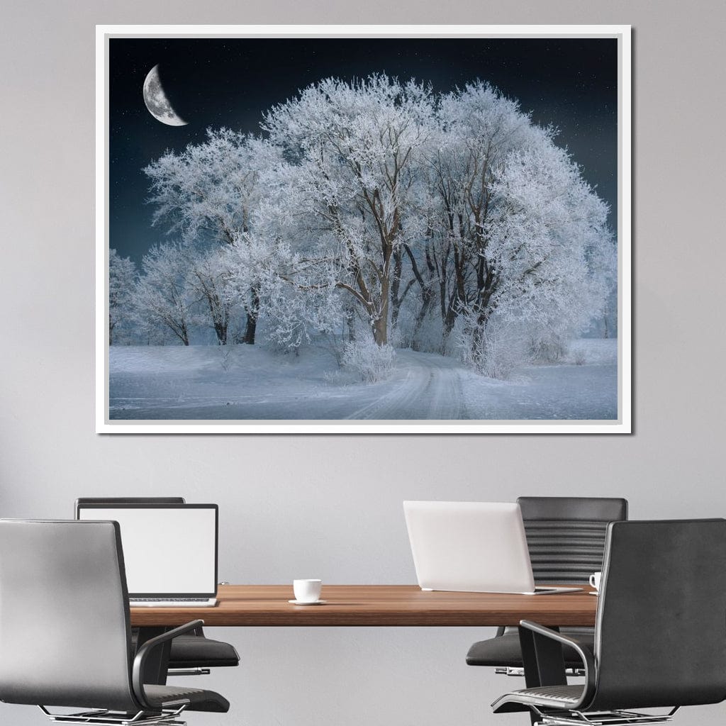 Winter Snow Forest Canvas Wall Art
