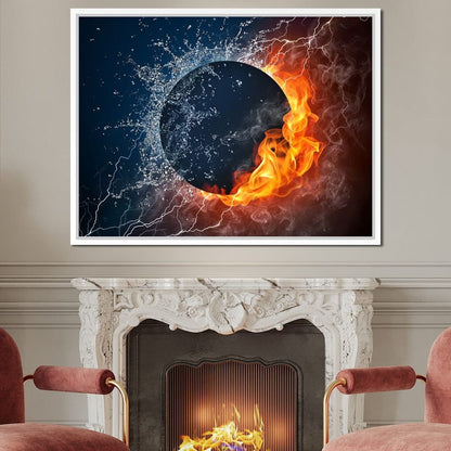 Black Hole Elements Canvas Wall Art