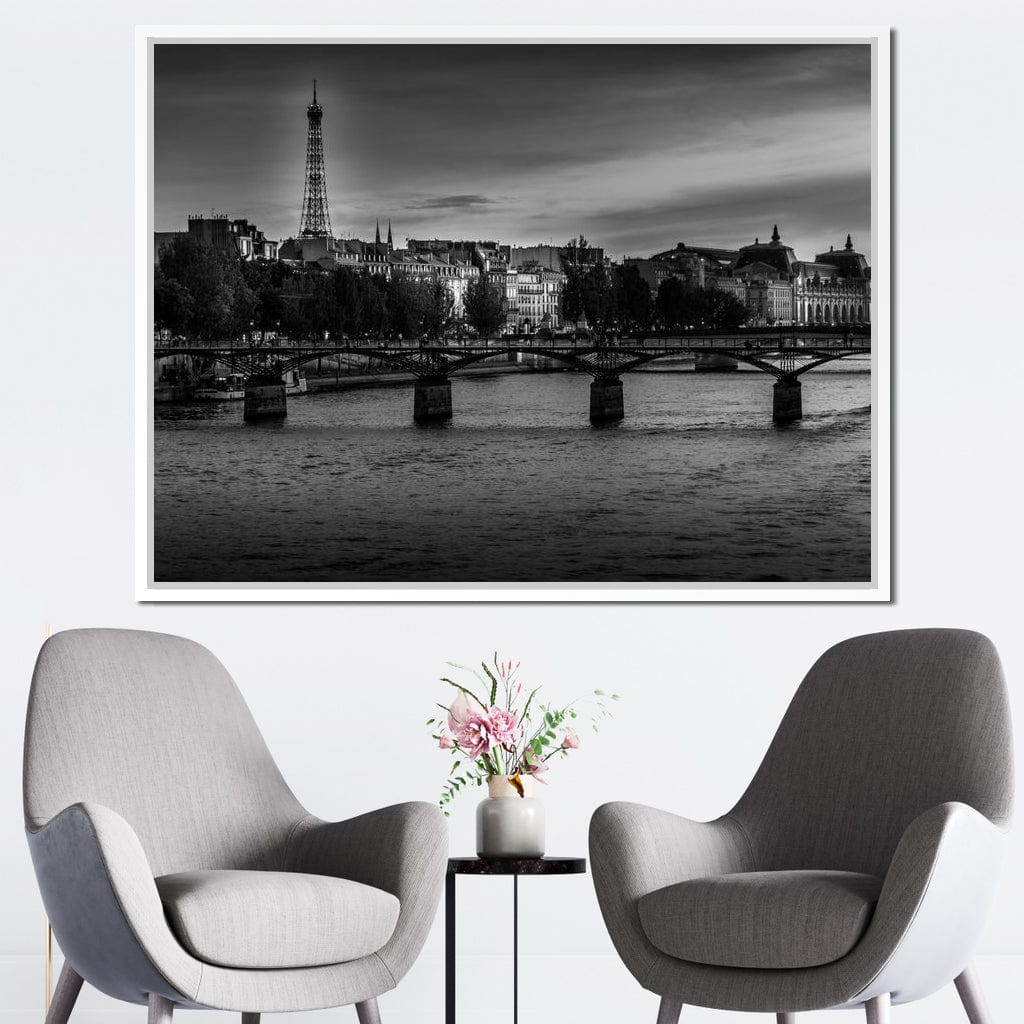 Paris in Black & White 7 Canvas Wall Art