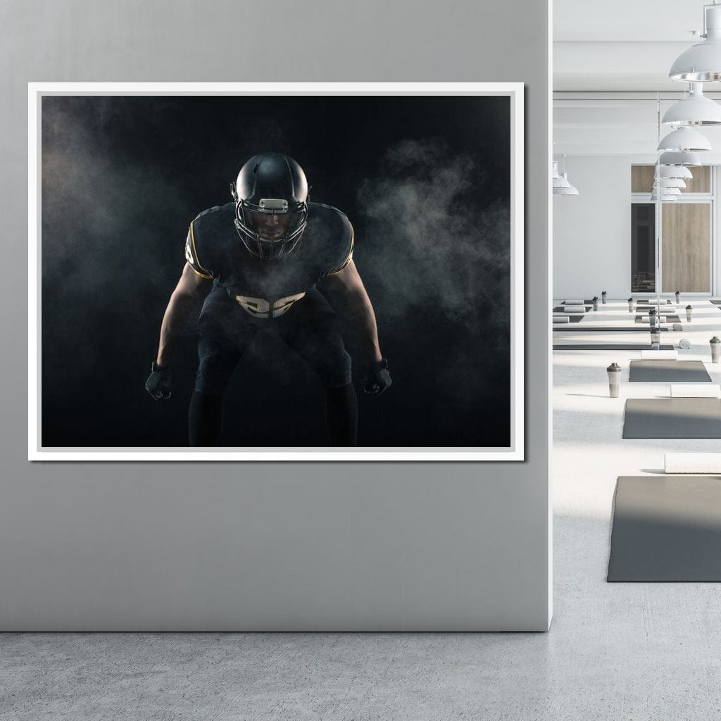 Football Athlete Canvas Wall Art