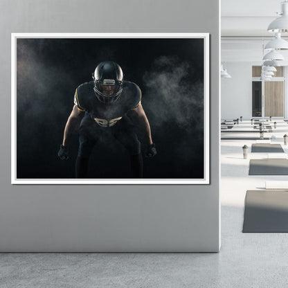 Football Athlete Canvas Wall Art