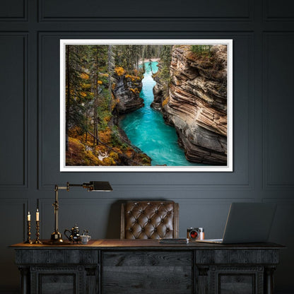Athabasca Falls Canvas Wall Art