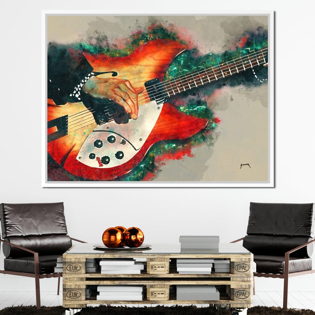 Tom Petty's Electric Guitar Canvas Wall Art