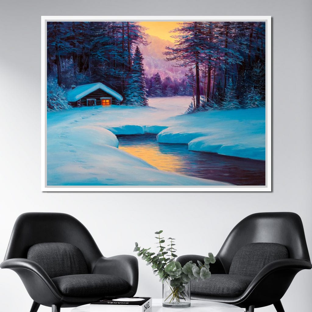 Winter Forest Home Canvas Wall Art