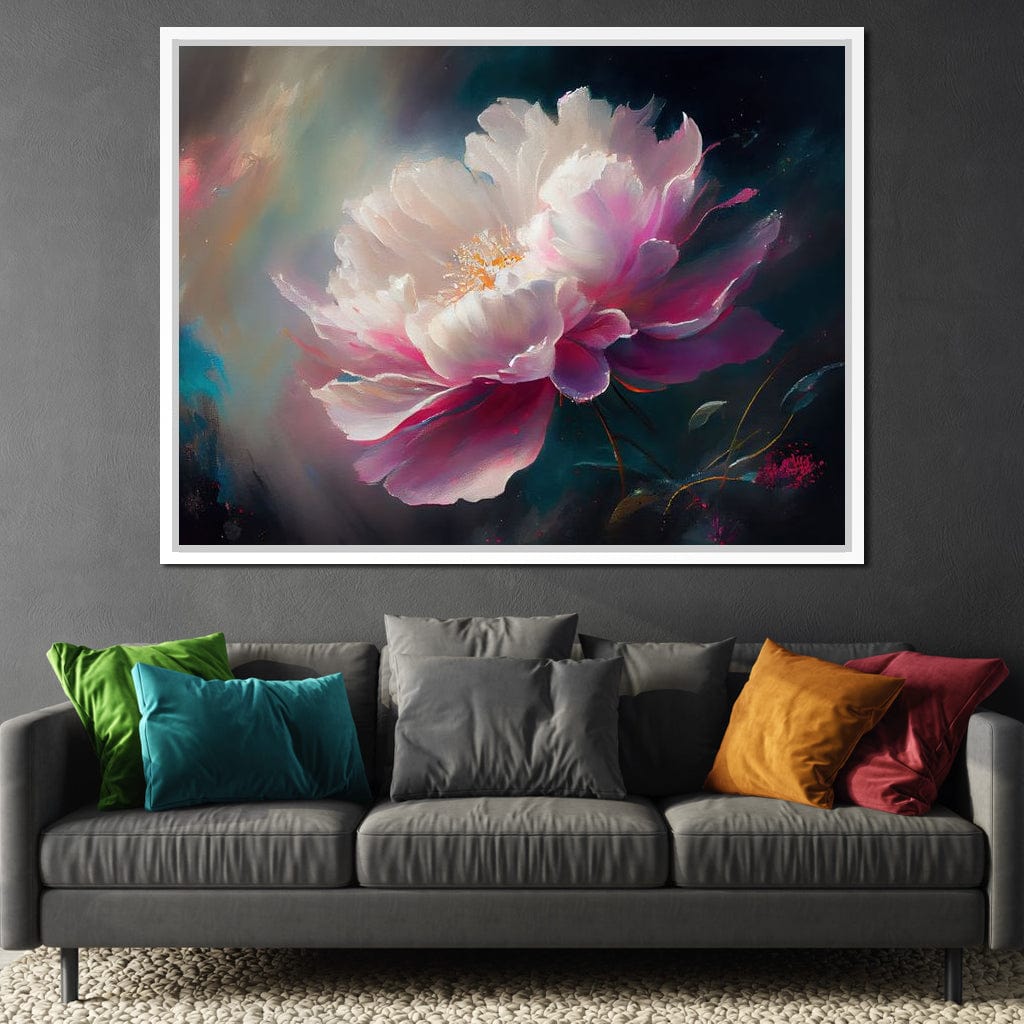 Peonie Flower 3 Canvas Wall Art