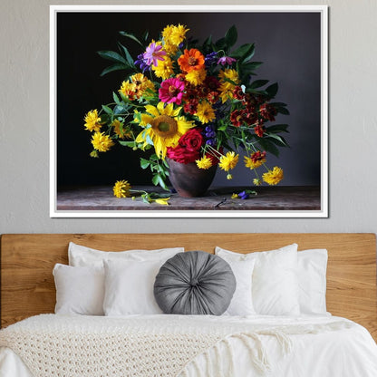 Sunflower Bouquet Canvas Wall Art
