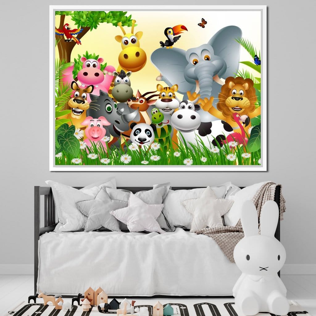 Cute Animals Canvas Wall Art