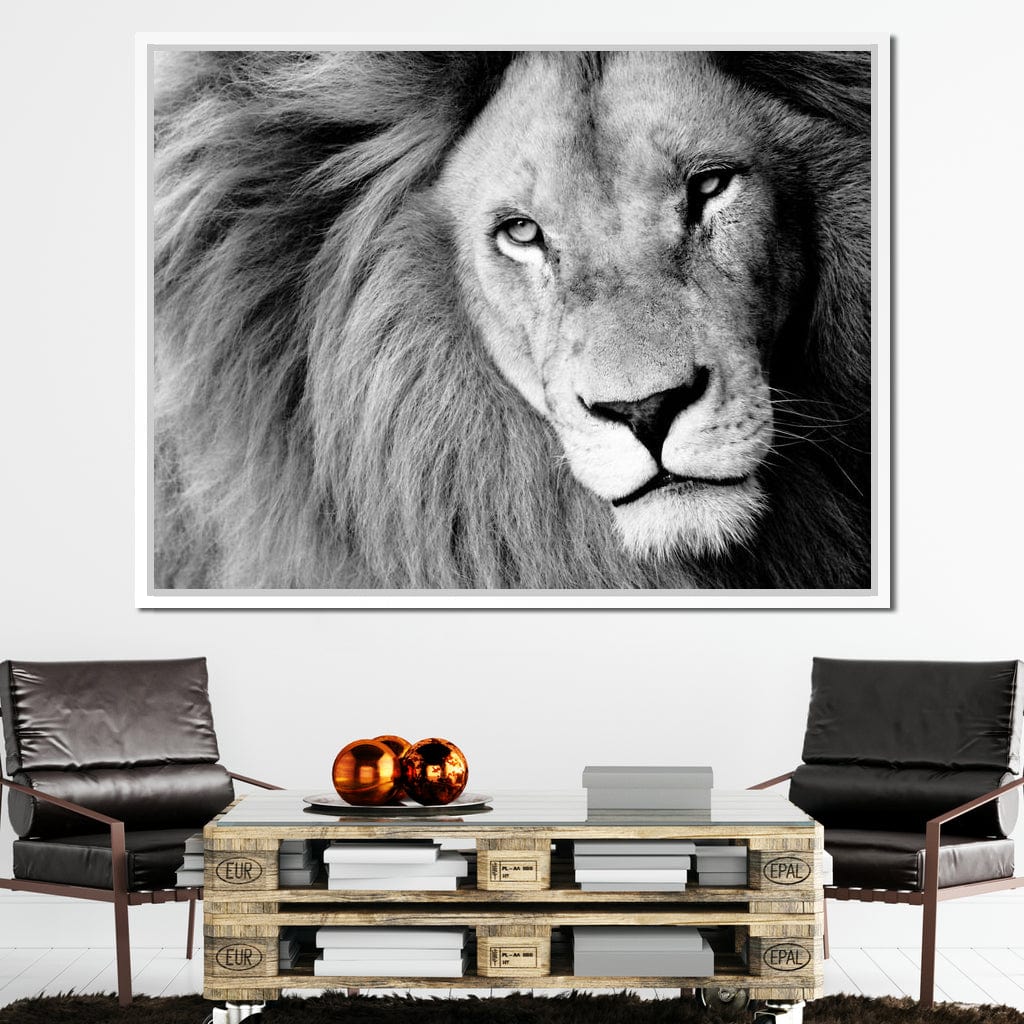 Lion Portrait Canvas Wall Art