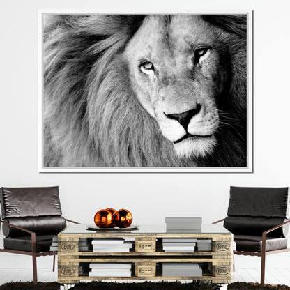 Lion Portrait Canvas Wall Art