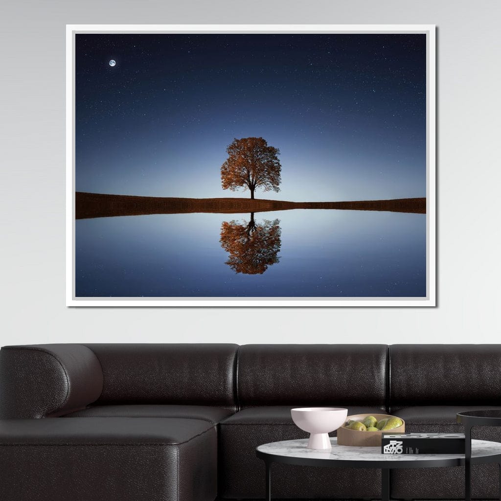 Tree Reflection Canvas Wall Art