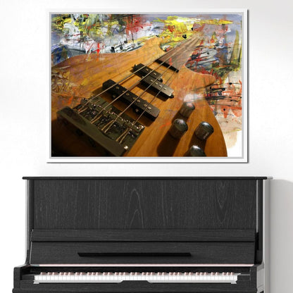 Bass Guitar Canvas Wall Art