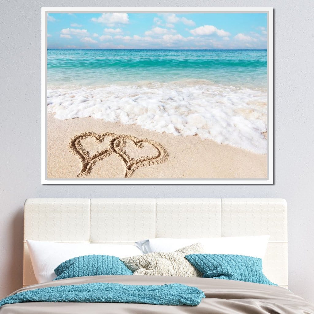 Love Beach Canvas Wall Art