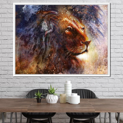 Glory Lion Canvas Wall Art