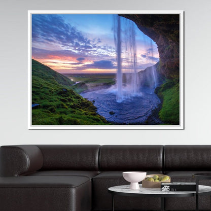 Seljalandsfoss Waterfall Canvas Wall Art