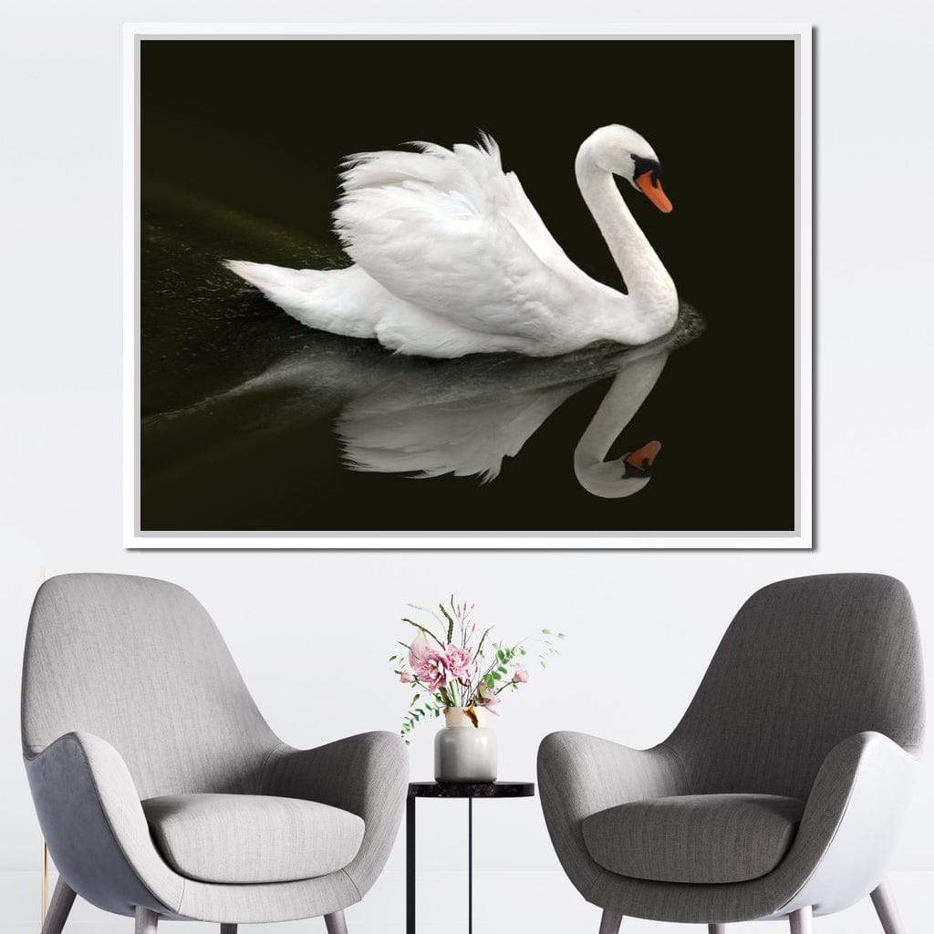 Swan Canvas Wall Art