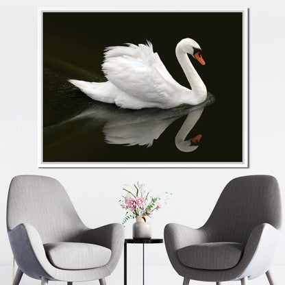 Swan Canvas Wall Art