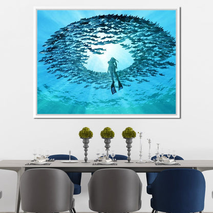 Eye of the Ocean Canvas Wall Art
