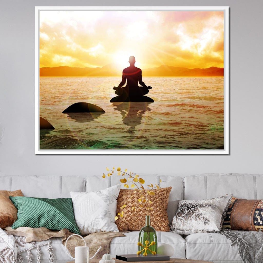 Meditation Master Canvas Wall Art