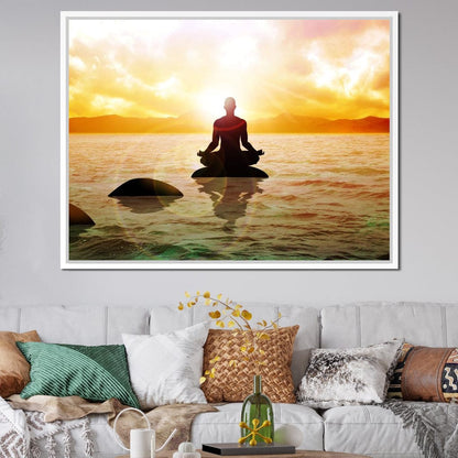 Meditation Master Canvas Wall Art