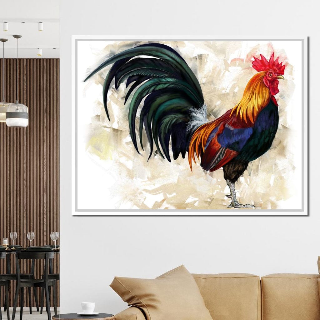 Rooster Canvas Wall Art