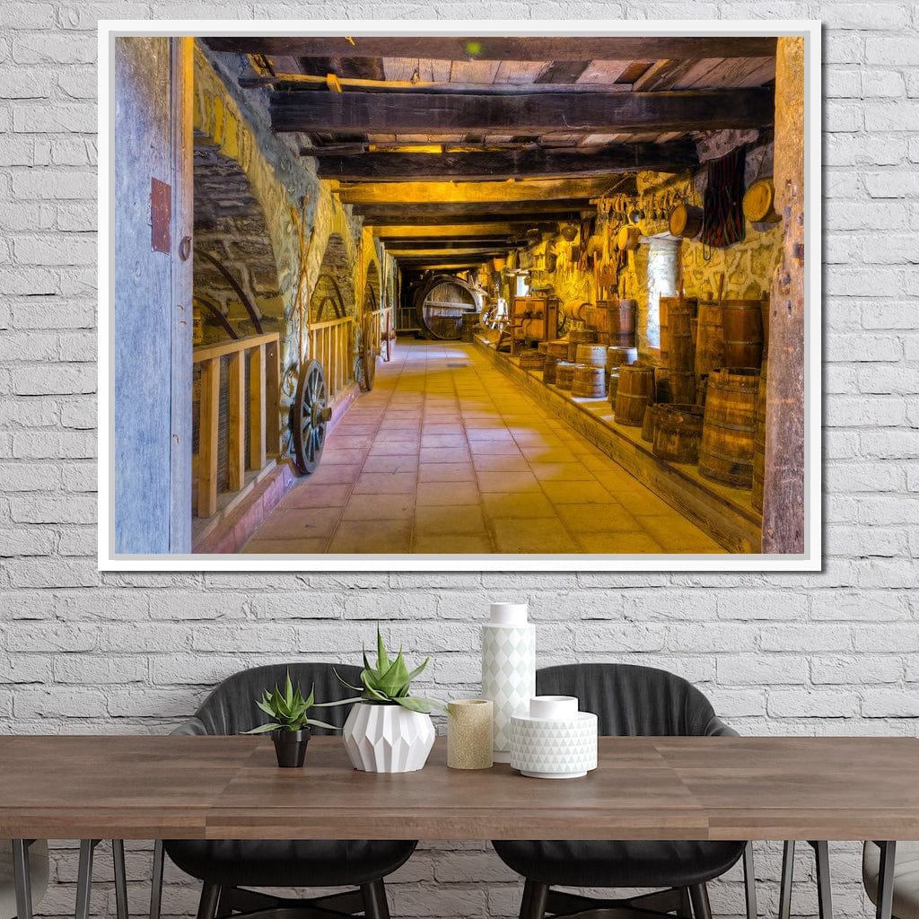 Inside the Old Barn Canvas Wall Art