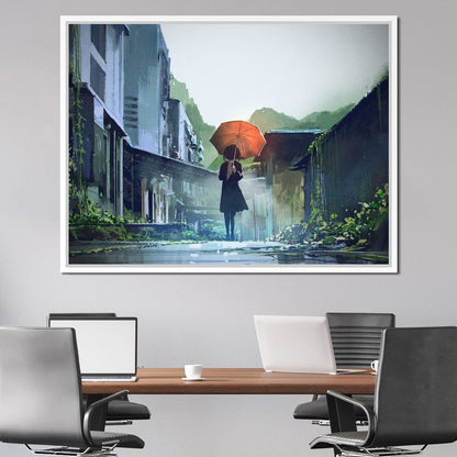 Abandoned Streets Canvas Wall Art